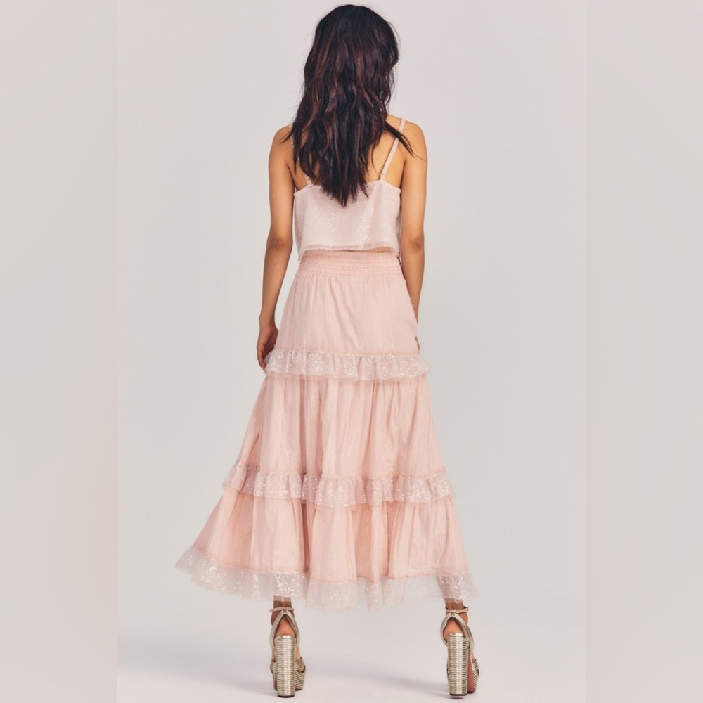 LoveShackFancy mirella midi skirt - Picture 3 of 7